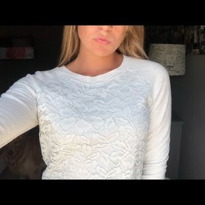Loft lace sweater